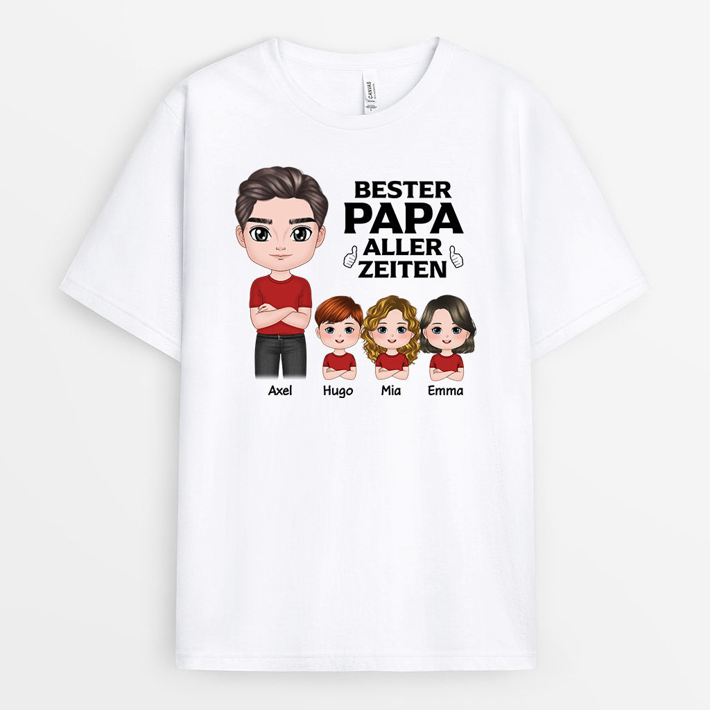 0824AGE2 Personalisierte Geschenke T Shirt Kinder Enkel Papa Opa