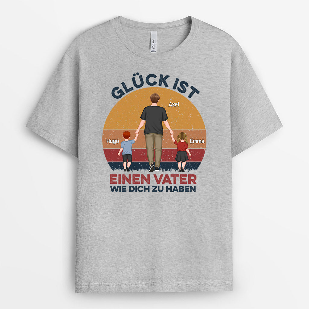 0828AGE1 Personalisierte Geschenke T Shirt Kinder Enkel Papa Opa