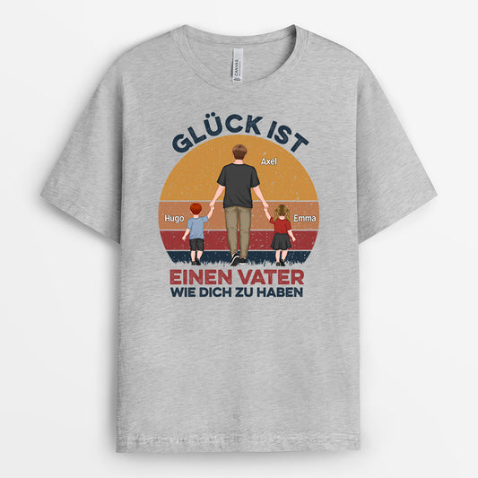 0828AGE1 Personalisierte Geschenke T Shirt Kinder Enkel Papa Opa