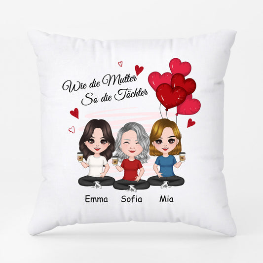 0831PGE2 Personalisierte Geschenke Kissen Kinder Mama Oma