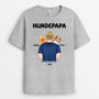 0834AGE2 Personalisierte Geschenke T Shirt Hunde Hundebesitzer Hundepapa