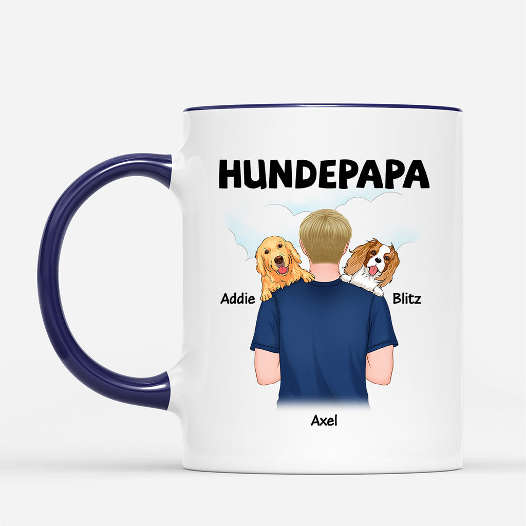 0834MGE2 Personalisierte Geschenke Tasse Hunde Hundebesitzer Hundepapa