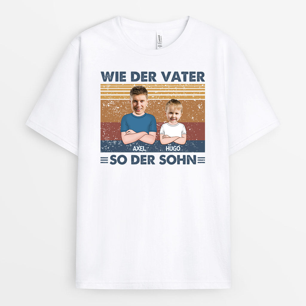 Wie Der Vater - Personalisierte Geschenke | T-Shirt für Papa/Opa