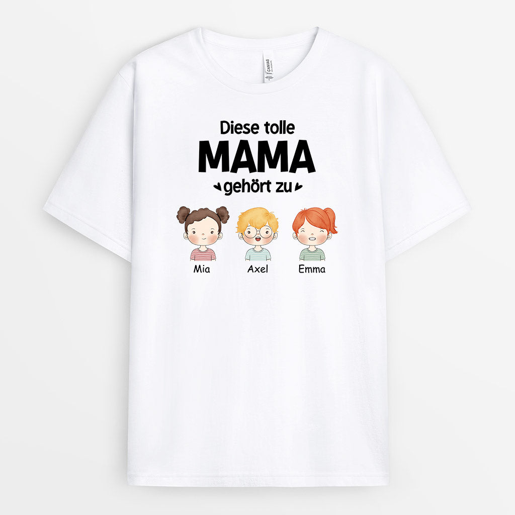 Diese Tolle Mama - Personalisierte Geschenke | T-Shirt für Mama/Oma