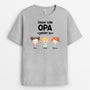 0840AGE2 Personalisierte Geschenke T Shirt Kinder Papa Opa