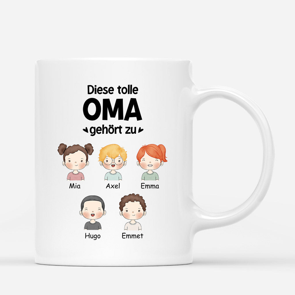 Diese Tolle Mama - Personalisierte Geschenke | Tasse für Mama/Oma