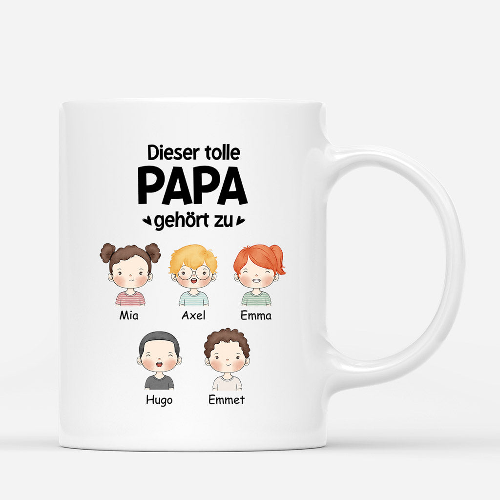 Dieser Tolle Papa - Personalisierte Geschenke | Tasse für Papa/Opa