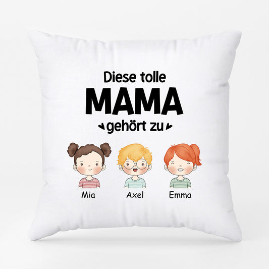 0840PGE1 Personalisierte Geschenke Kissen Kinder Mama Oma