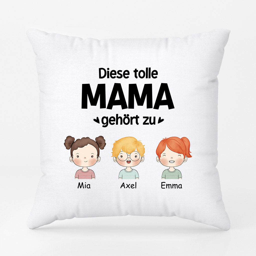 Diese Tolle Mama - Personalisierte Geschenke | Kissen für Mama/Oma