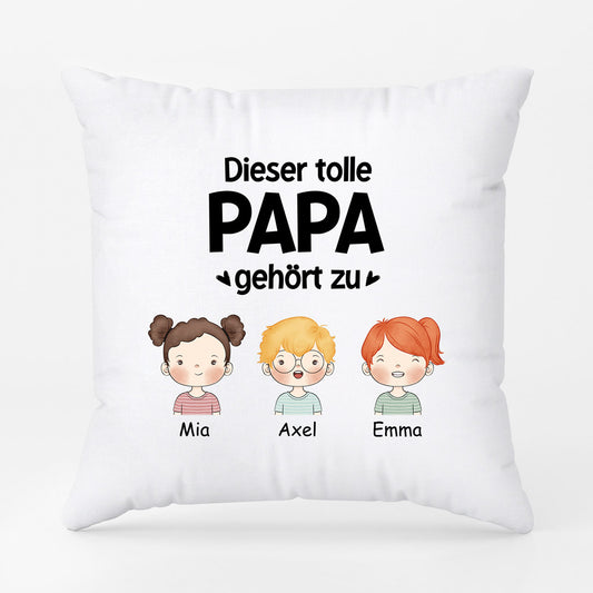 0840PGE1 Personalisierte Geschenke Kissen Kinder Papa Opa