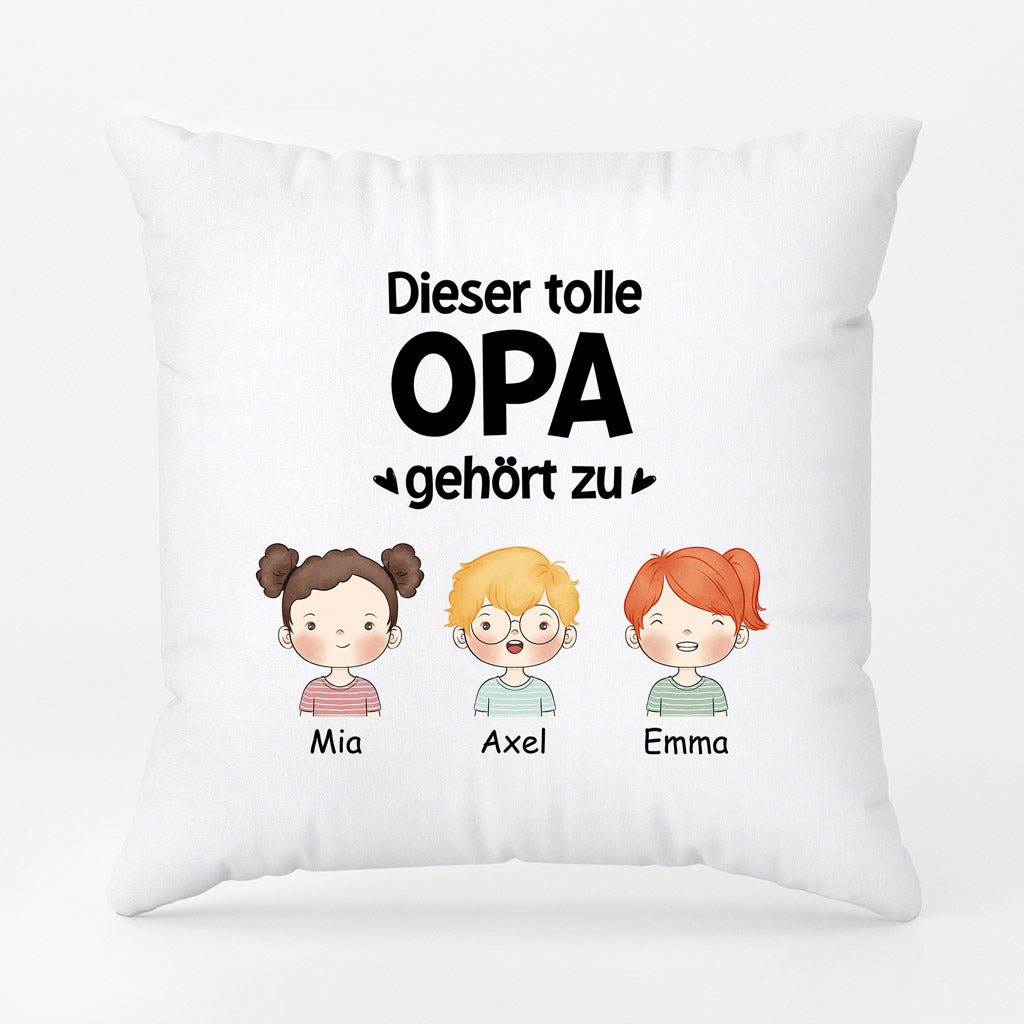 0840PGE2 Personalisierte Geschenke Kissen Kinder Papa Opa