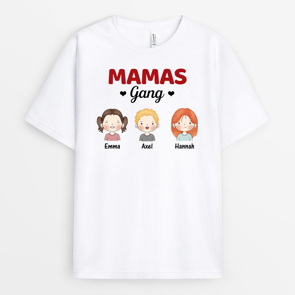 Personalisiertes Omas Mamas Gang T-Shirt