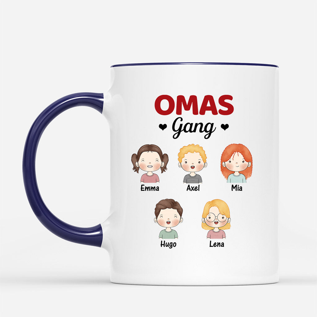 0845MGE2 Personalisierte Geschenke Tasse Kinder Mama Oma