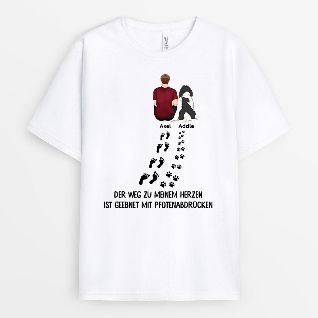 Personalisiertes Der Weg Zum Herzen T-Shirt