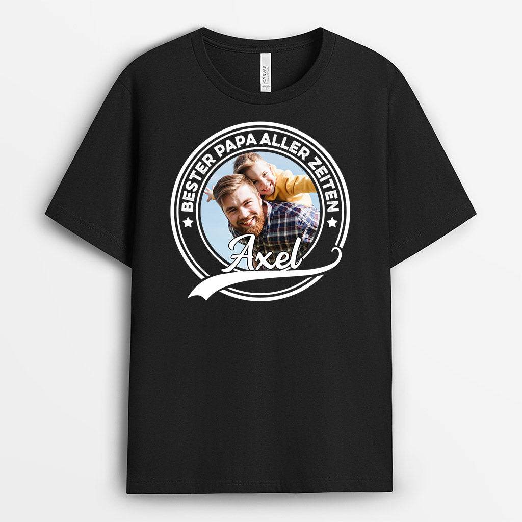 Bester Papa Der Welt - Personalisierte Geschenke | T-Shirt für Papa/Opa