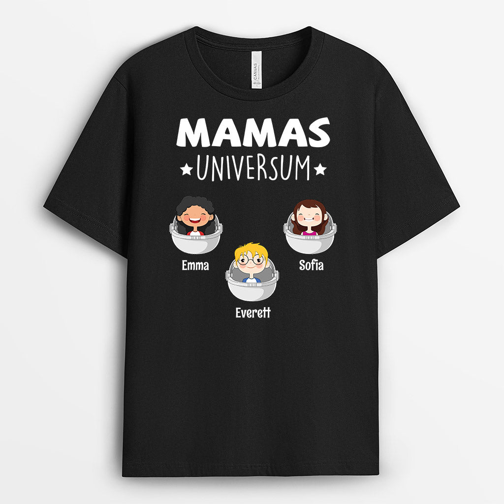 Mamas Universum - Personalisierte Geschenke | T-Shirt für Mama/Oma
