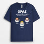 0855AGE2 Personalisierte Geschenke T Shirt Universum Papa Opa