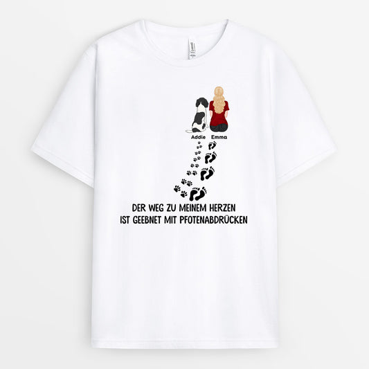 0858AGE1 Personalisierte Geschenke T Shirt Hunde Hundebesitzer