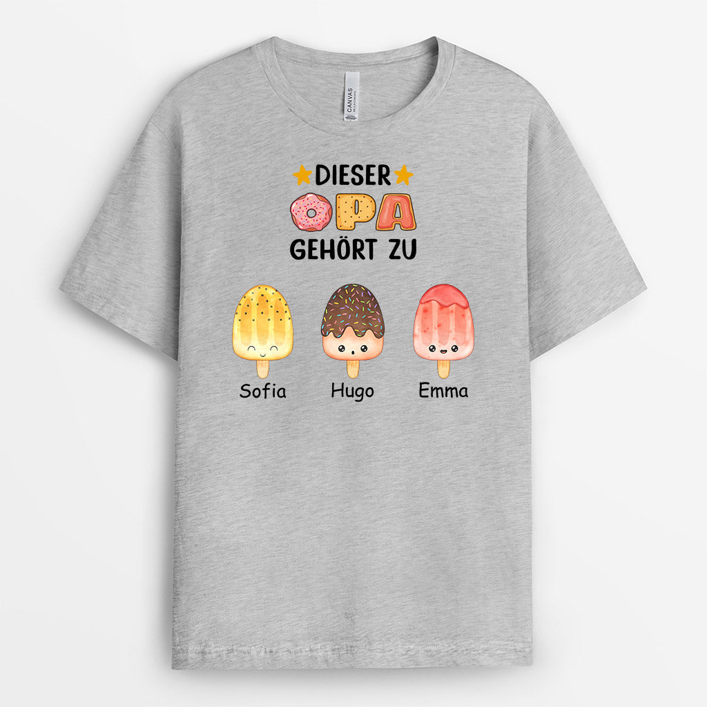 Personalisiertes Dieser Papa Gehört Zu T-Shirt