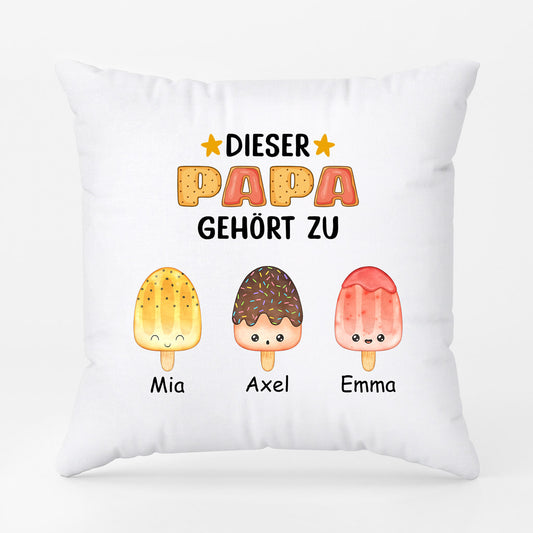 0876PGE1 Personalisierte Geschenke Kissen Kinder Enkelkinder Papa