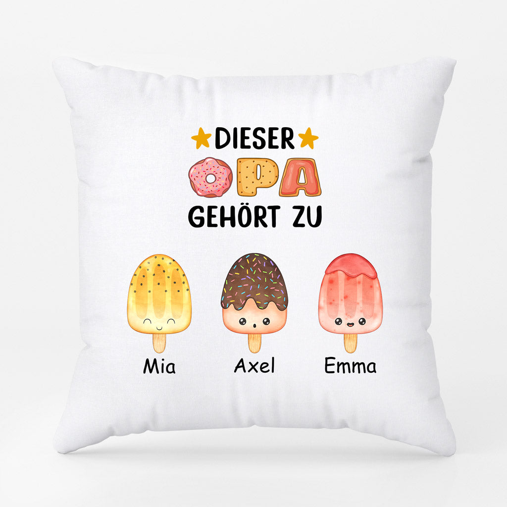 0876PGE2 Personalisierte Geschenke Kissen Kinder Enkelkinder Papa