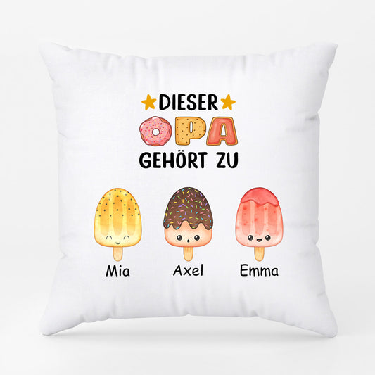 0876PGE2 Personalisierte Geschenke Kissen Kinder Enkelkinder Papa