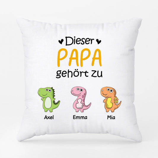 0879PGE1 Personalisierte Geschenke Kissen Kinder Enkelkinder Papa Opa