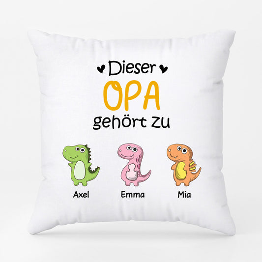 0879PGE2 Personalisierte Geschenke Kissen Kinder Enkelkinder Papa Opa