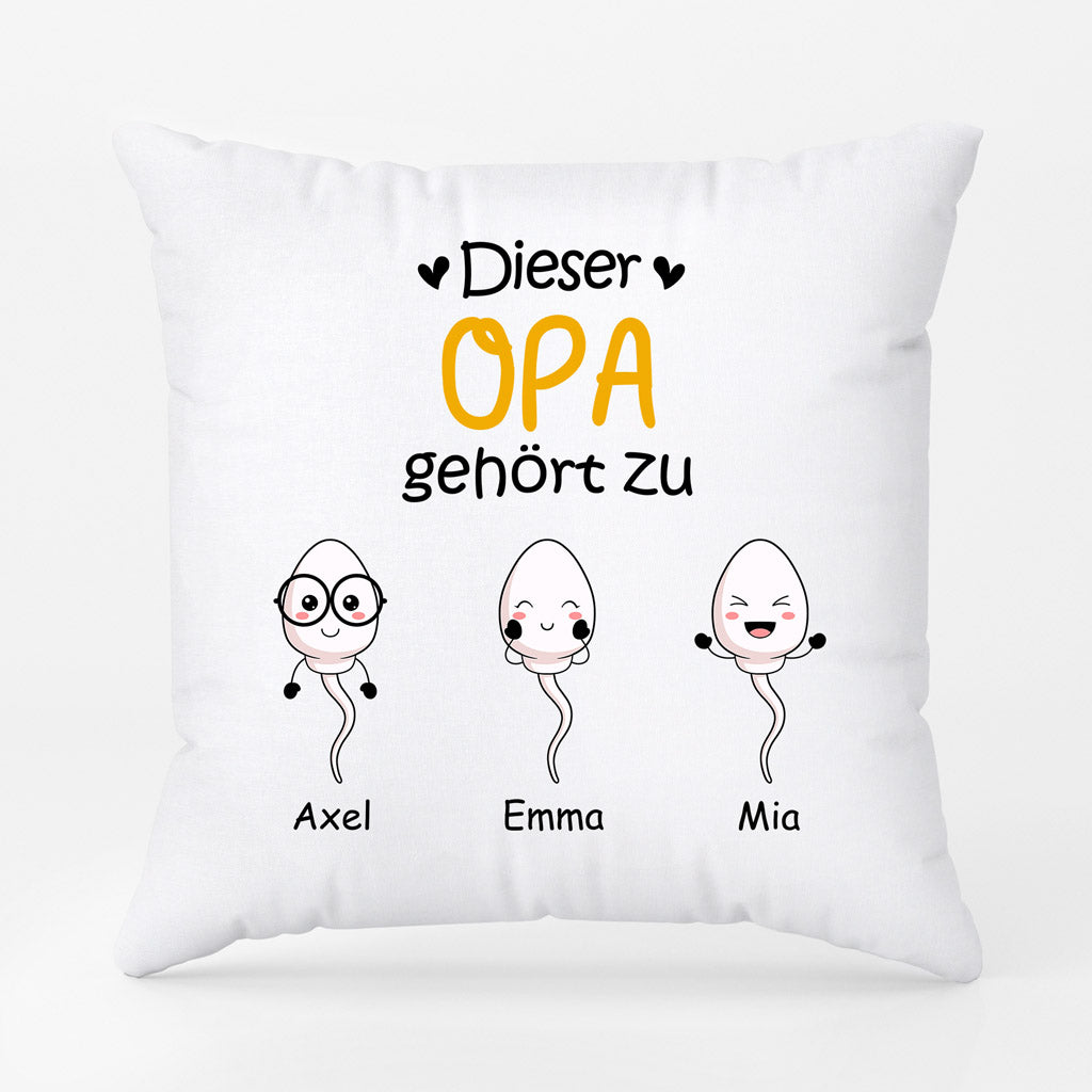 0885PGE2 Personalisierte Geschenke Kissen Kinder Enkelkinder Papa Opa