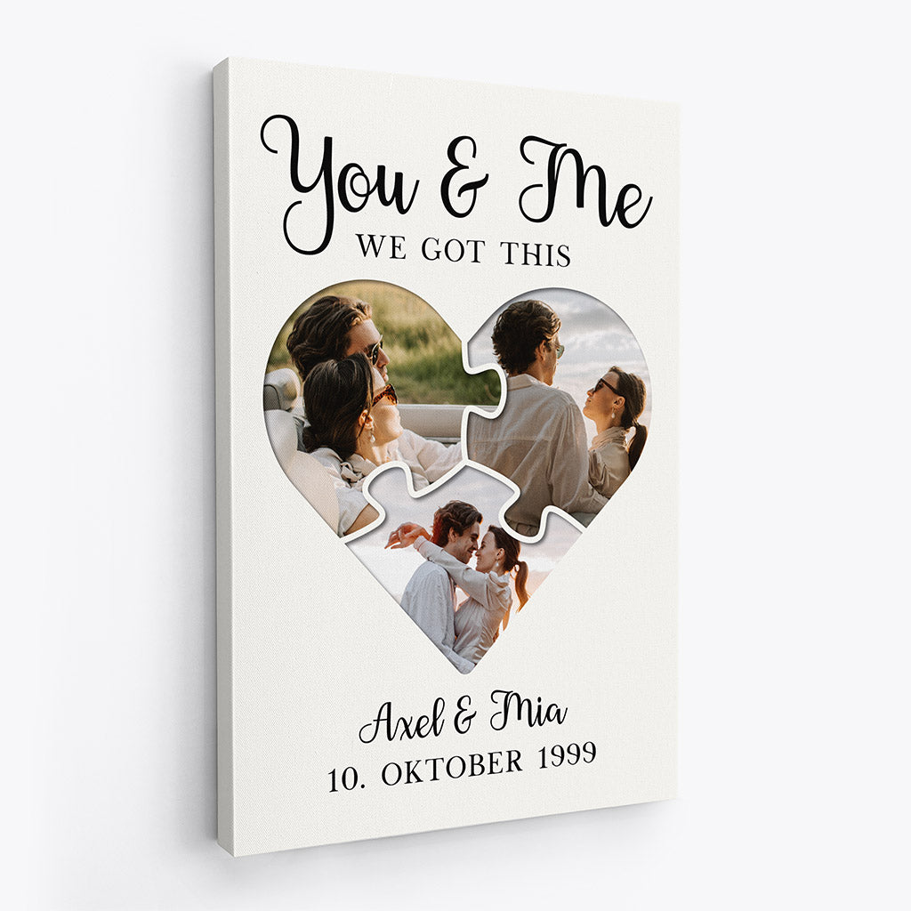 0889CGE2 Personalisierte Geschenke Leinwand Meer Paare Freund Freundin