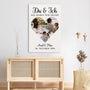 0889CGE3 Personalisierte Geschenke Leinwand Meer Paare Freund Freundin