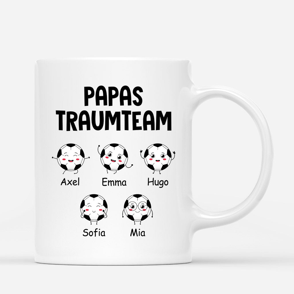 Papas Opas Traumteam - Personalisierte Geschenke | Tasse für Papa/Opa