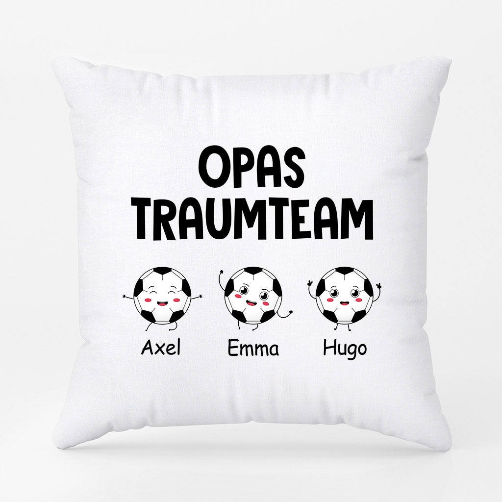 Papas Opas Traumteam - Personalisierte Geschenke | Kissen für Papa/Opa