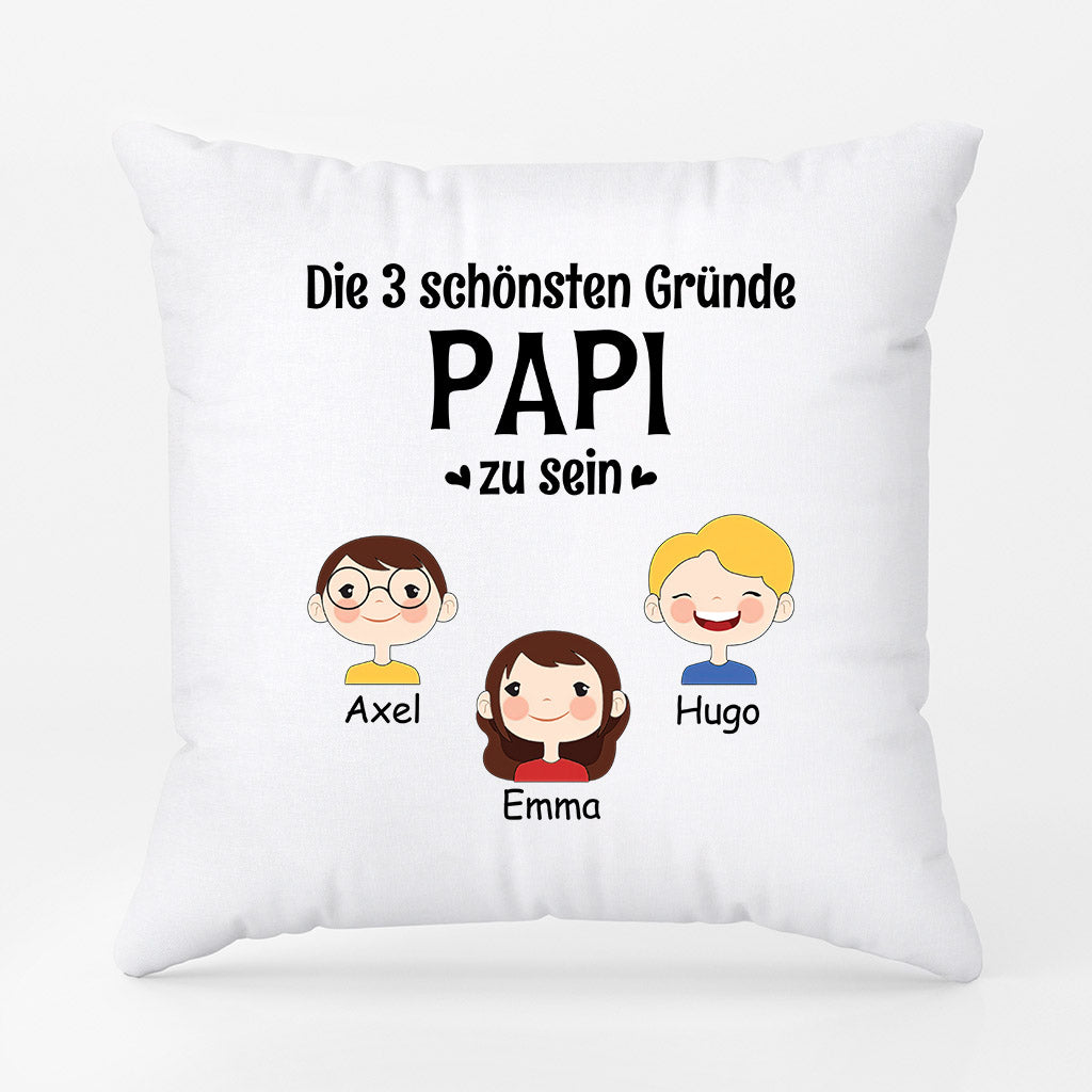 Die Wichtigsten Gründe - Personalisierte Geschenke | Kissen für Papa/Opa
