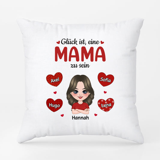 0911PGE2 Personalisierte Geschenke Coussin Kinder Enkelkinder Mama Oma