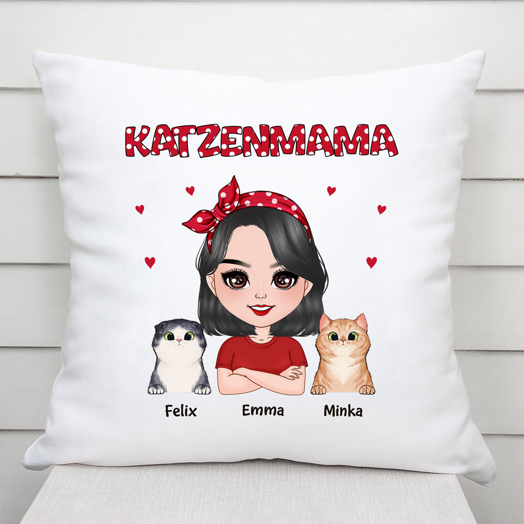 Katzenmama - Personalisierte Geschenke | Kissen für Katzenliebhaber