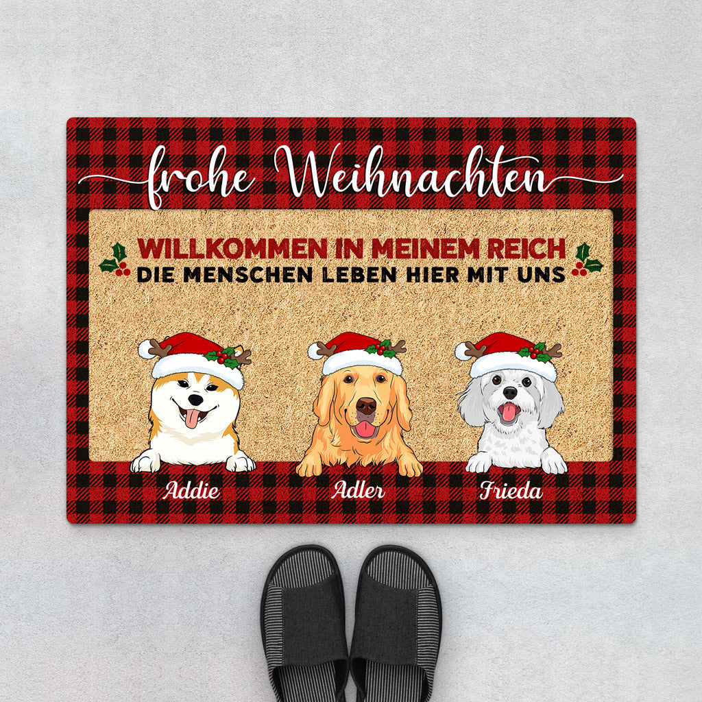 Willkommen in meinem Reich - Personalisierte Geschenke | Fußmatte für Hundebesitzer