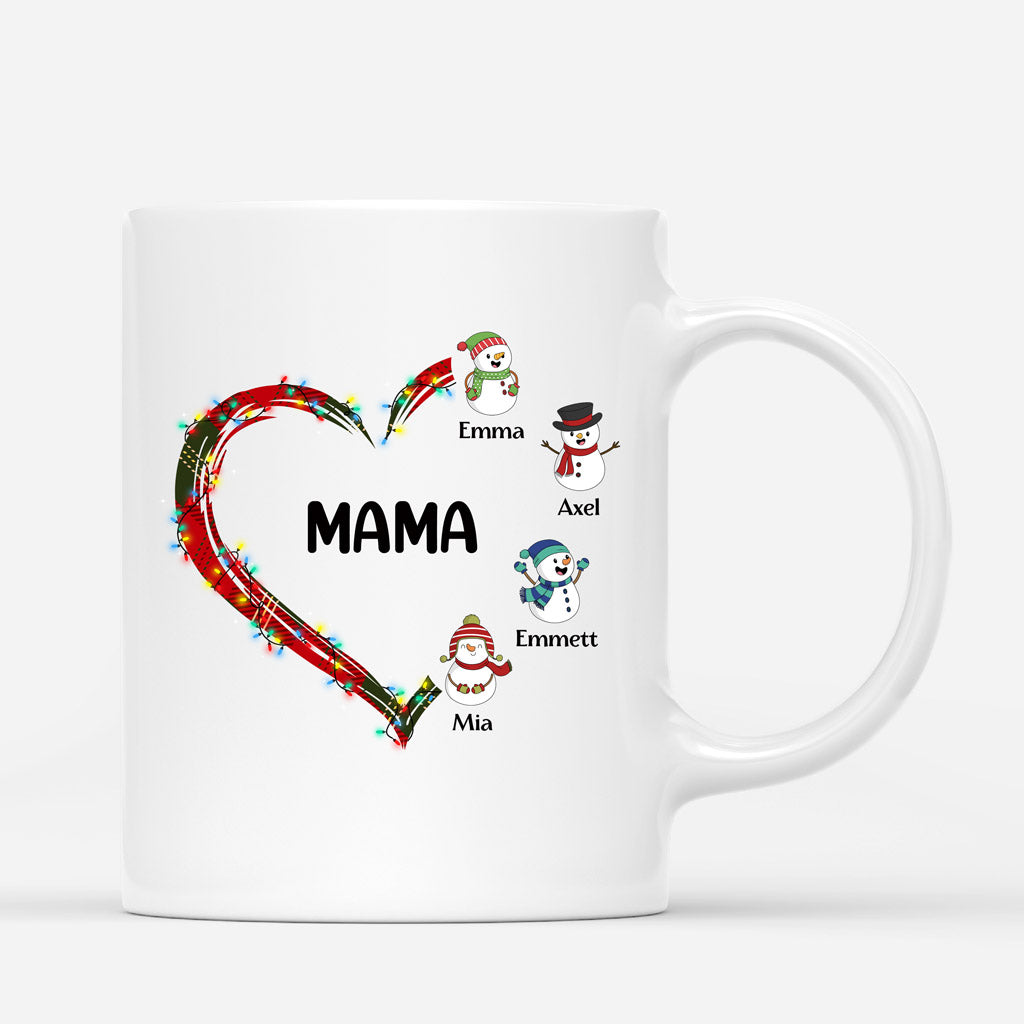 Weihnachtsherzen - Personalisierte Geschenke | Tasse für Mama/Oma