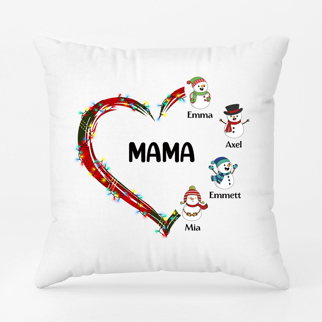 Weihnachtsherzen - Personalisierte Geschenke | Kissen für Mama /Oma Weihnachten
