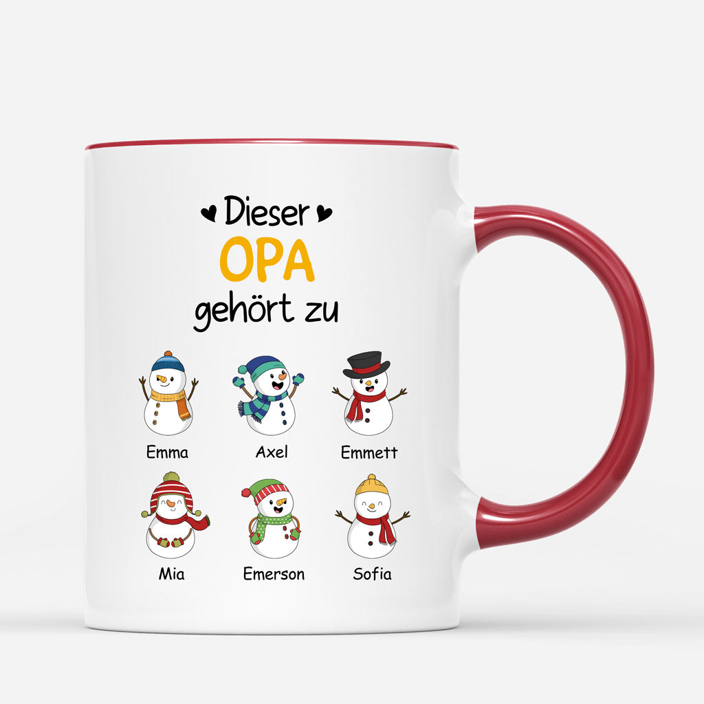 Dieser Opa Gehört Zu... - Personalisierte Geschenke | Tasse für Papa/Opa