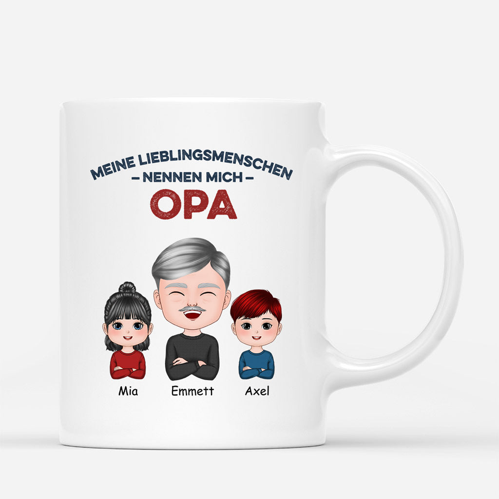Meine Lieblingsmenschen - Personalisierte Geschenke | Tasse für Papa/Opa Weihnachten