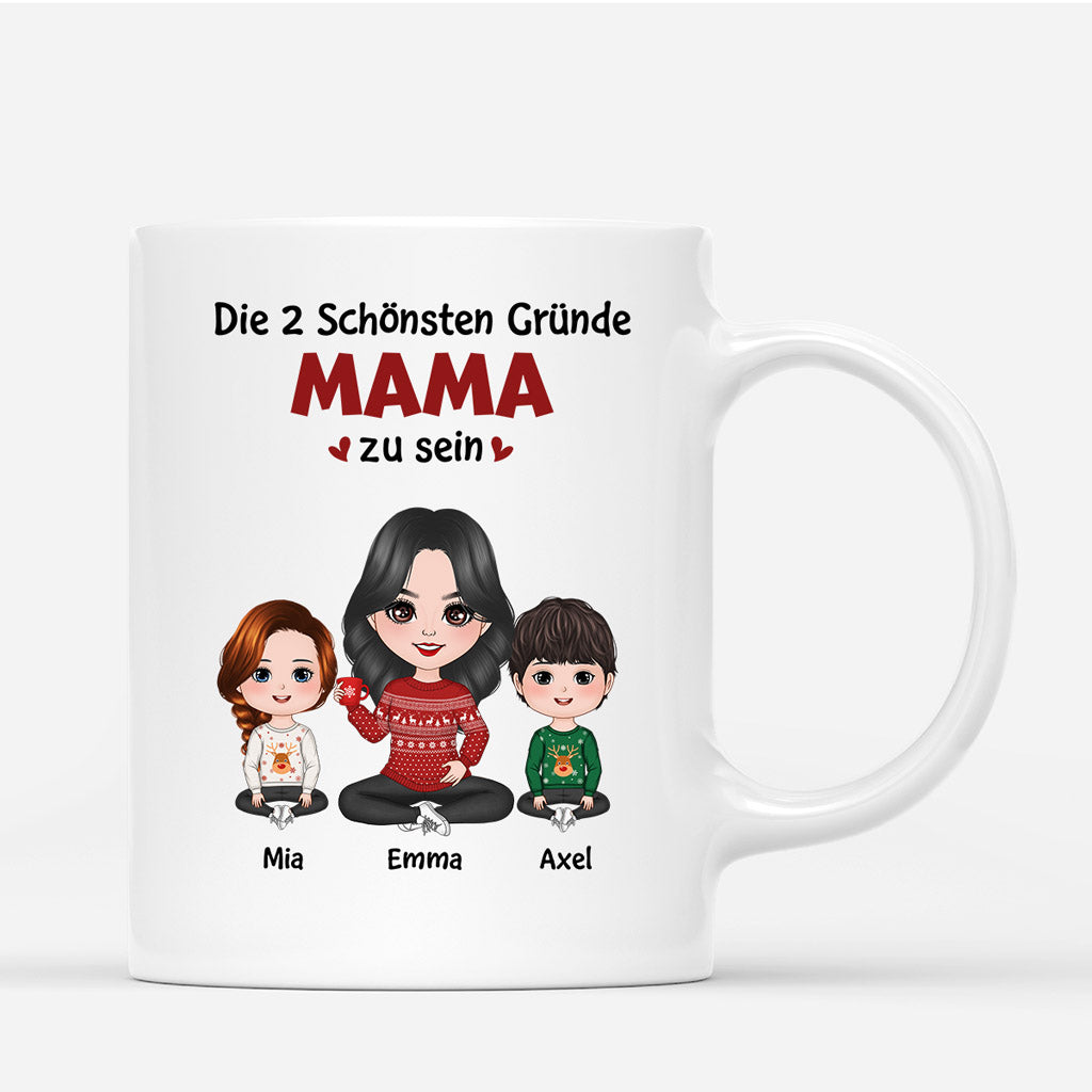 Schönste Gründe Mama Zu Sein - Personalisierte Geschenke | Tasse für Mama/Oma