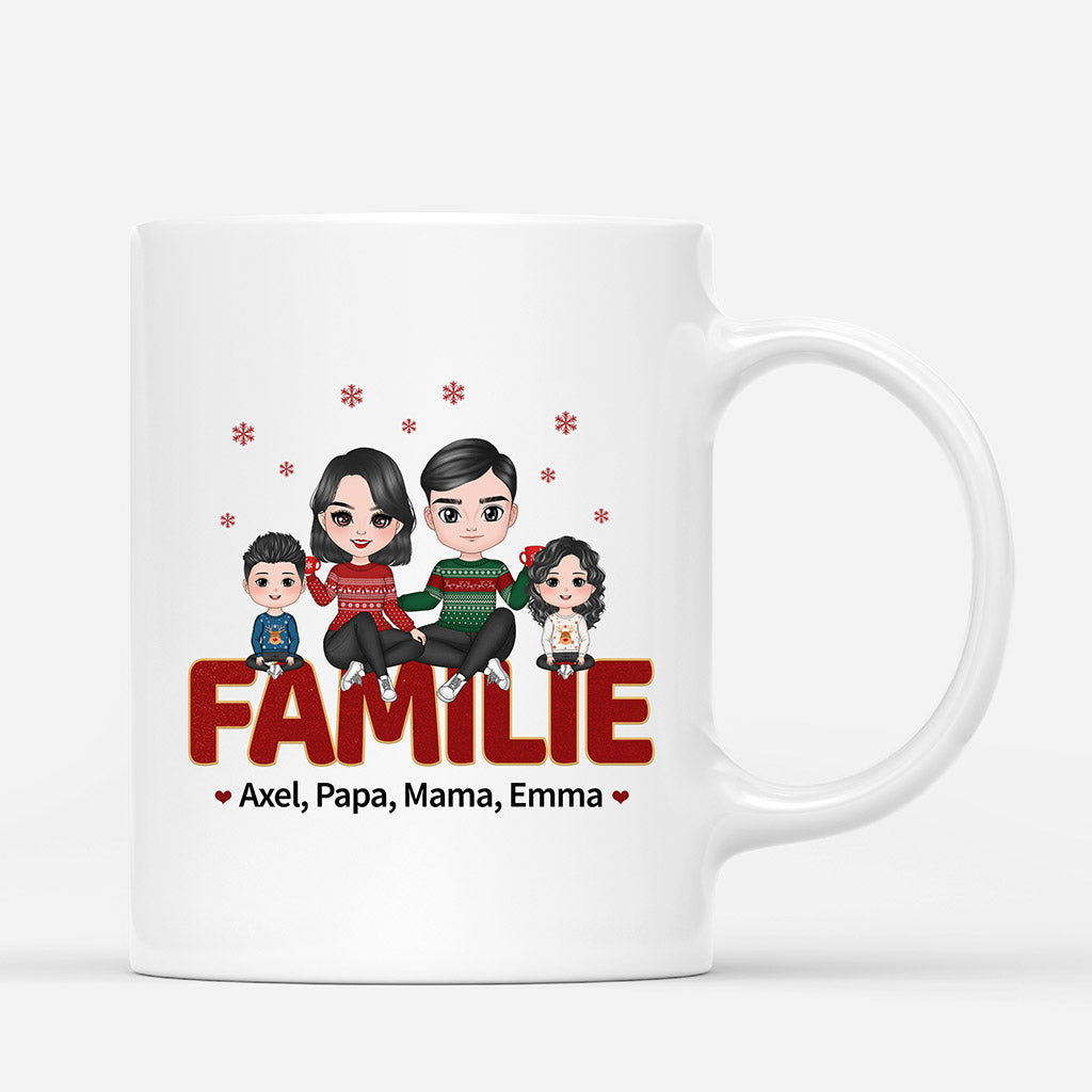 Die Familie - Personalisierte Geschenke | Tasse für Familie Weihnachten