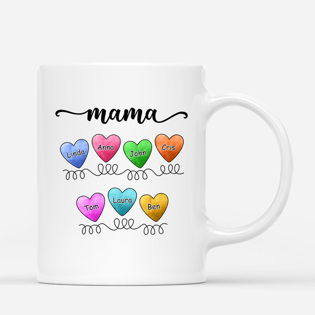 Omas Mamas Herzen - Personalisierte Geschenke | Tasse für Mama/Oma