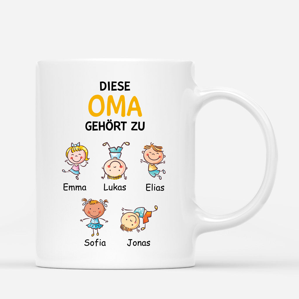Diese Oma Gehört Zu- Personalisierte Geschenke | Tasse für Mama/Oma